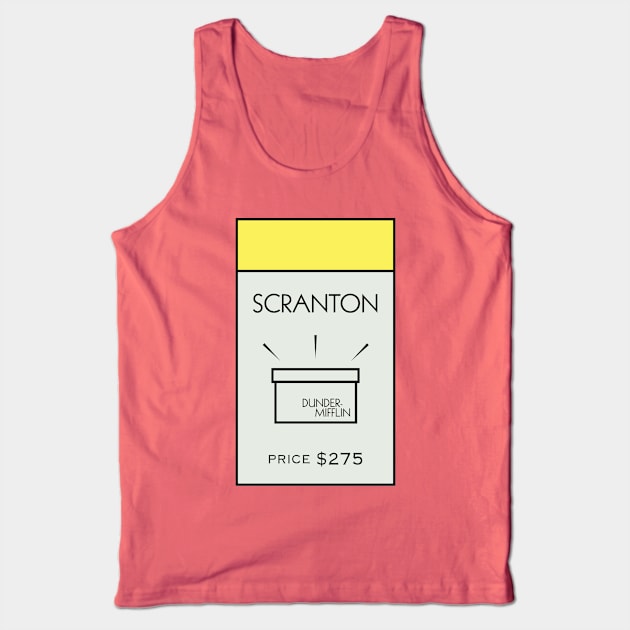 Scranton Property Card Tank Top by huckblade